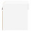 VidaXL vidaXL Bedside Cabinet with LED Lights Wall-mounted Nightstand Bed Table White 8