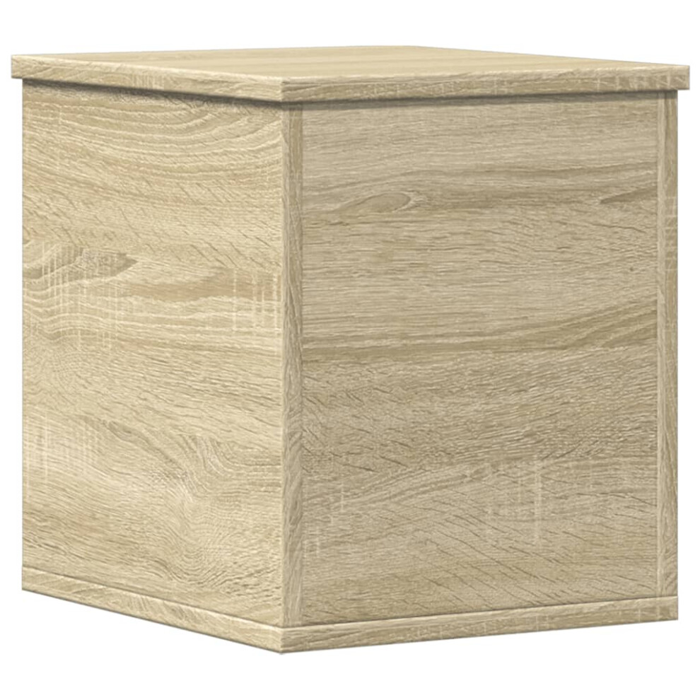 Vidaxl Storage Box Blanket Box Toy Storage Chest Sonoma Oak Engineered Wood