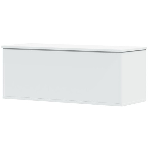 VidaXL vidaXL Storage Box Toy Box Blanket Box Storage Chest White Engineered Wood 1