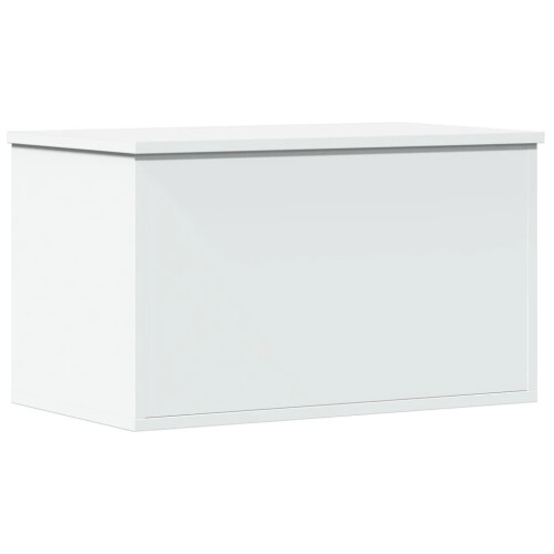 VidaXL vidaXL Storage Box Toy Box Blanket Box Storage Chest White Engineered Wood 1