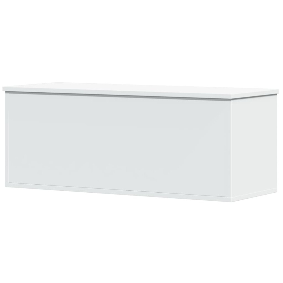 Vidaxl Storage Box Toy Box Blanket Box Storage Chest White Engineered Wood