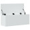 VidaXL vidaXL Storage Box Toy Box Blanket Box Storage Chest White Engineered Wood 7