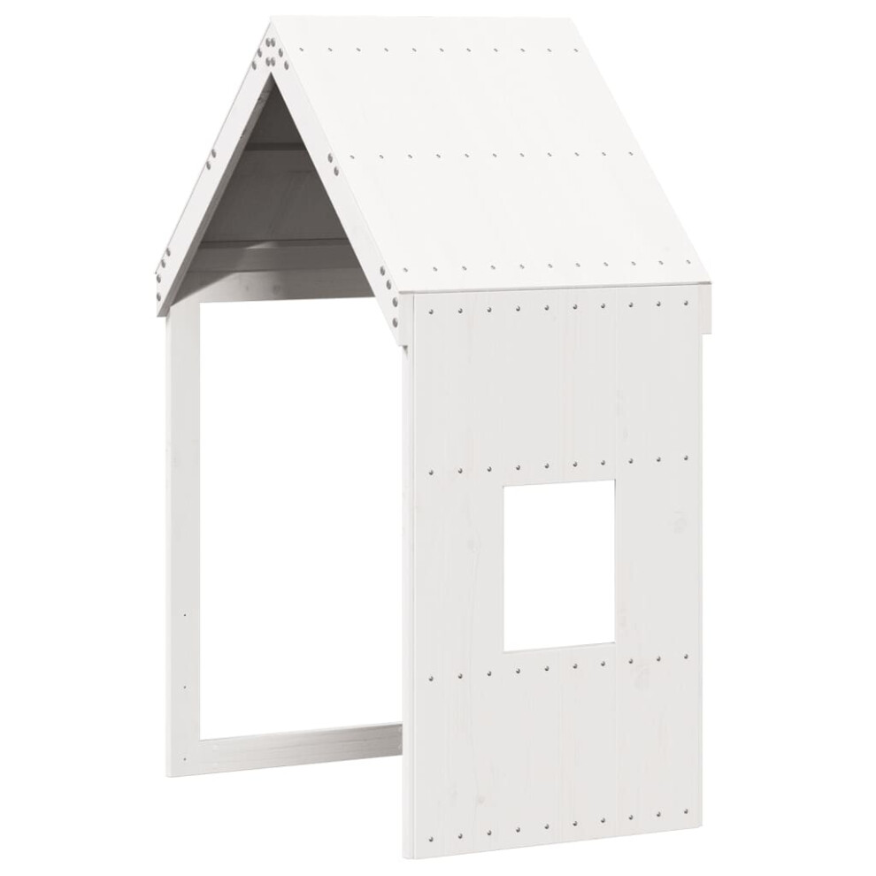 Vidaxl Kids' Bed Roof Bed Canopy Rooftop White 60X89x134.5 Cm Solid Wood Pine