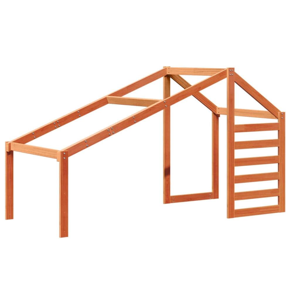 Vidaxl Kids' Bed Roof Kids Bed Canopy Wax Brown 188X82x113 Cm Solid Wood Pine
