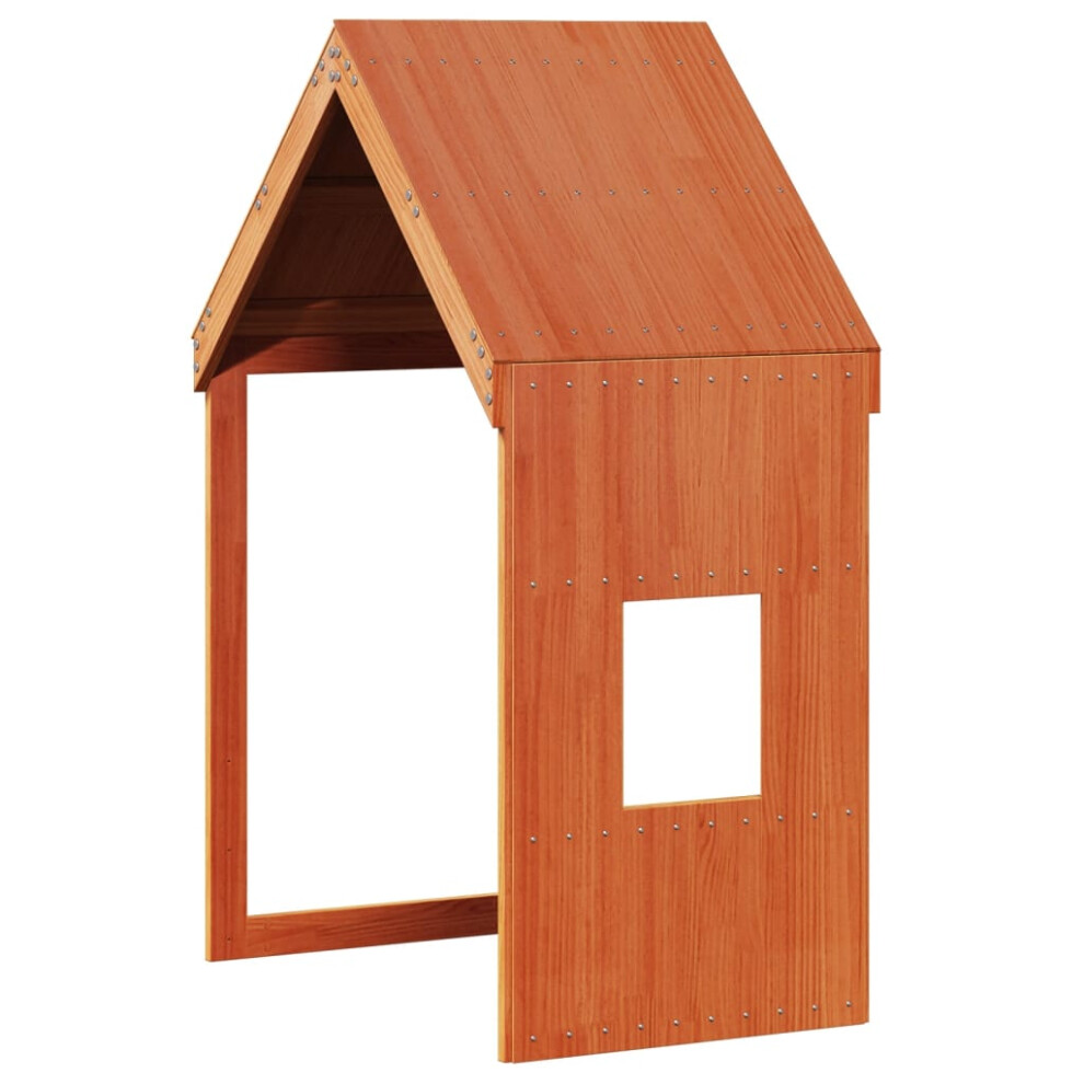 Vidaxl Kids' Bed Roof Bed Canopy Wax Brown 60X99x139.5 Cm Solid Wood Pine