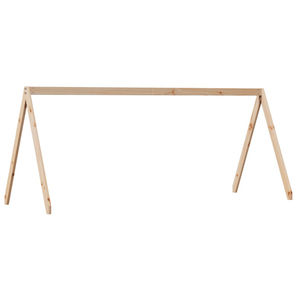 Vidaxl Kids' Bed Roof Bed Canopy Bed Rooftop 199X80.5x88 Cm Solid Wood Pine