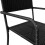 VidaXL vidaXL Garden Dining Chairs 2 pcs Stackable Outdoor Chair Black Poly Rattan 5
