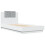 VidaXL vidaXL Bed Frame with Headboard Bed White 90x190 cm Single Engineered Wood 1