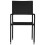 VidaXL vidaXL Garden Dining Chairs 2 pcs Stackable Outdoor Chair Black Poly Rattan 3