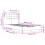 VidaXL vidaXL Bed Frame with Headboard Bed White 90x190 cm Single Engineered Wood 4