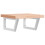 VidaXL vidaXL Basin Shelf Wall Mounted Bathroom Countertop Steel and Solid Wood Beech 1