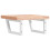 VidaXL vidaXL Basin Shelf Wall Mounted Bathroom Countertop Steel and Solid Wood Beech 6