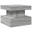 VidaXL vidaXL Coffee Table with LED Lights End Table Side Tea Sofa Table Grey Sonoma 3