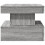 VidaXL vidaXL Coffee Table with LED Lights End Table Side Tea Sofa Table Grey Sonoma 8