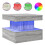 VidaXL vidaXL Coffee Table with LED Lights End Table Side Tea Sofa Table Grey Sonoma 1