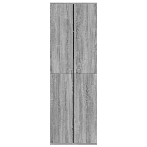 VidaXL vidaXL Highboard Sideboard Cabinet Side Cupboard Grey Sonoma Engineered Wood 2