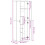 VidaXL vidaXL Highboard Sideboard Cabinet Side Cupboard Grey Sonoma Engineered Wood 10