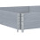 VidaXL vidaXL Grey Solid Pine Wood Garden Planter - Foldable, Stackable Raised Bed with Open Bottom - Outdoor 150 x 100 x 41 cm 5