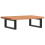 VidaXL vidaXL Basin Shelf Wall Mounted Bathroom Countertop Steel and Solid Wood Beech 6