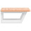 VidaXL vidaXL Basin Shelf Wall Mounted Bathroom Countertop Steel and Solid Wood Beech 5