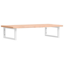 vidaXL Basin Shelf Wall Mounted Bathroom Countertop Steel and Solid Wood Beech