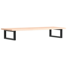 vidaXL Basin Shelf Wall Mounted Bathroom Countertop Steel and Solid Wood Oak