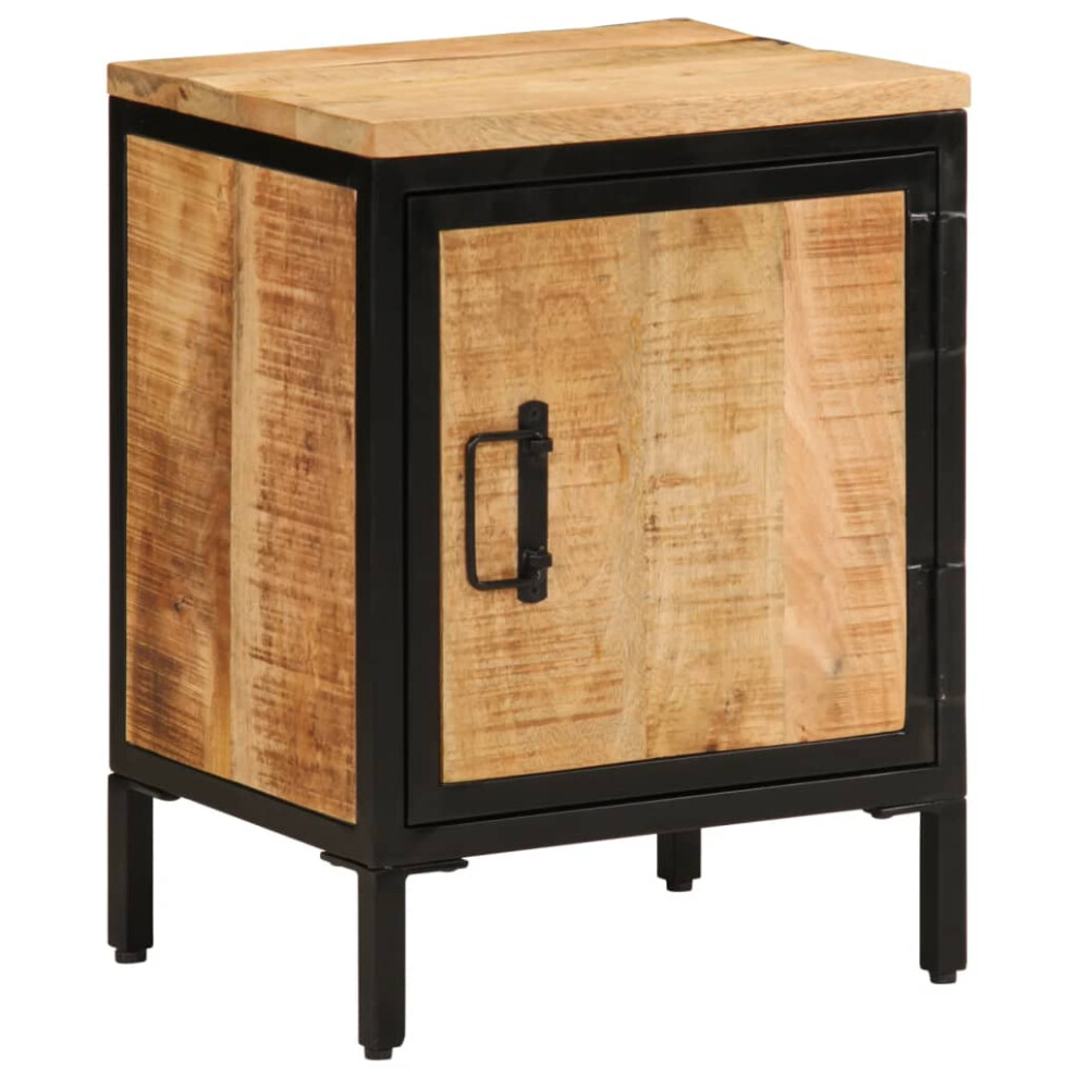 vidaXL Armoire de lit Table de chevet Table d'appoint Armoire lat   rale Bois massif brut Manguier