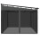 VidaXL vidaXL Pavillon mit Netzwänden Anthrazit 4x3 m Stahl 5
