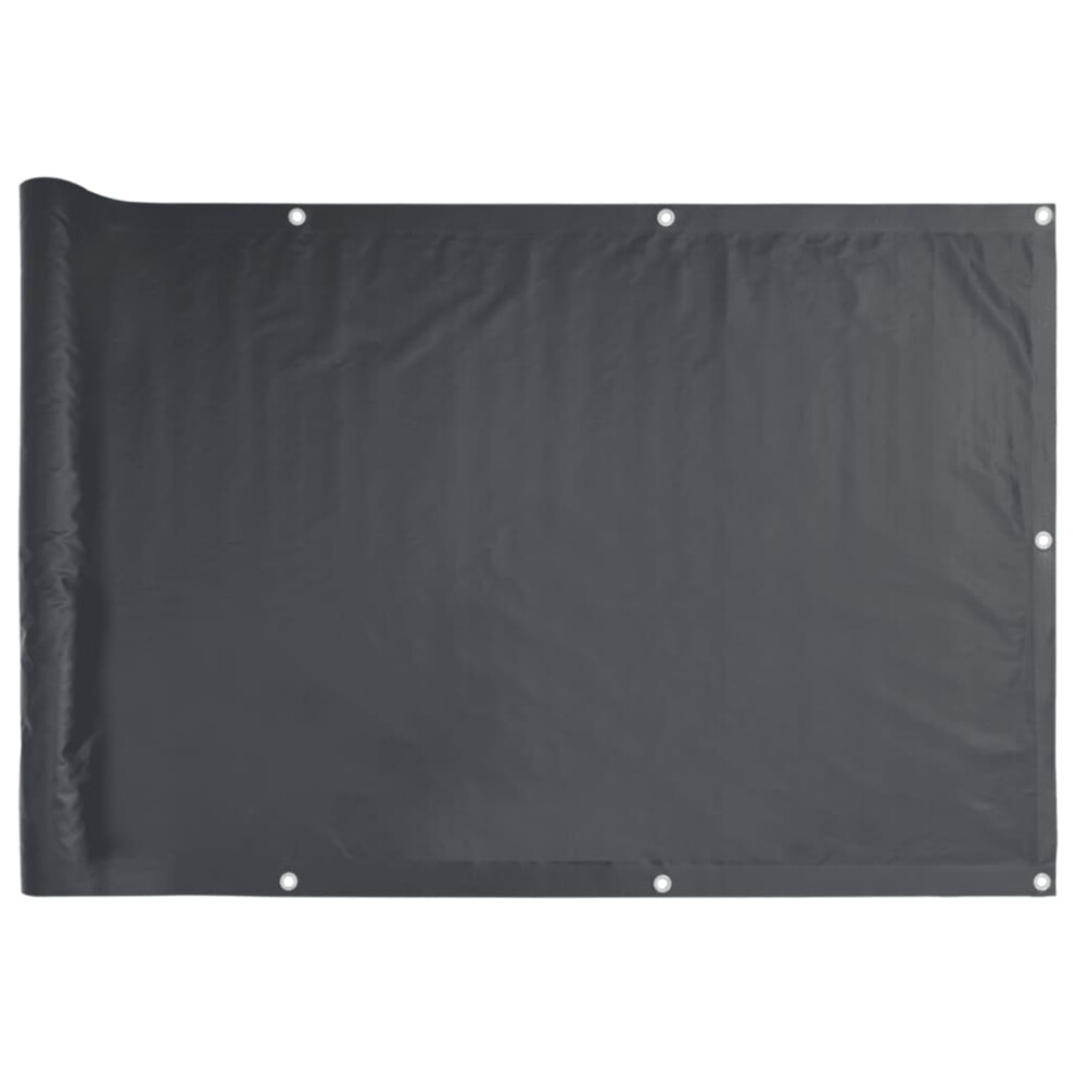 Vidaxl Balcony Privacy Screen Outdoor Privacy Net Anthracite 300X75 Cm Pvc