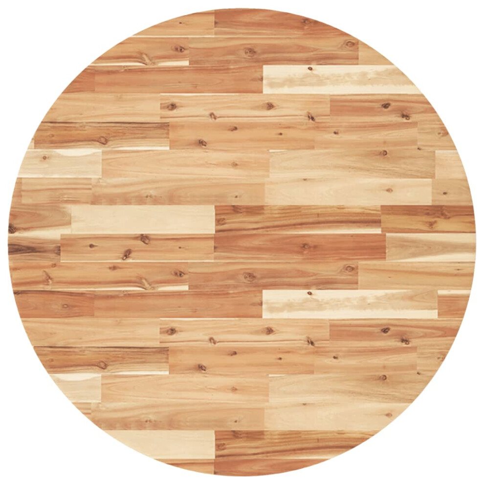 Vidaxl Table Top Replacement Desktop Dining Table Top Round Solid Wood Acacia