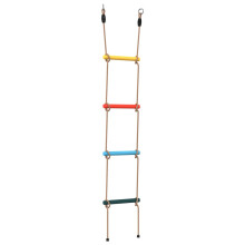 vidaXL Rope Ladder for Kids with 4 Rungs Children Climbing Ladder Multicolour