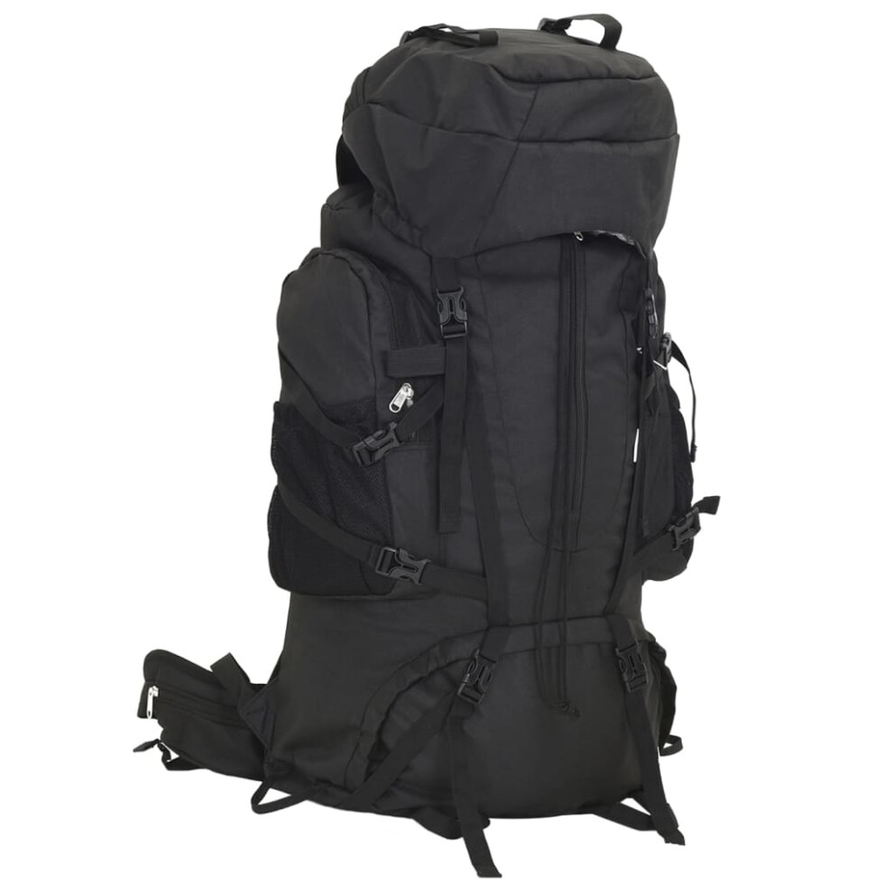 vidaXL Hiking Backpack Lightweight Travel Rucksack Black 80 L Oxford Fabric