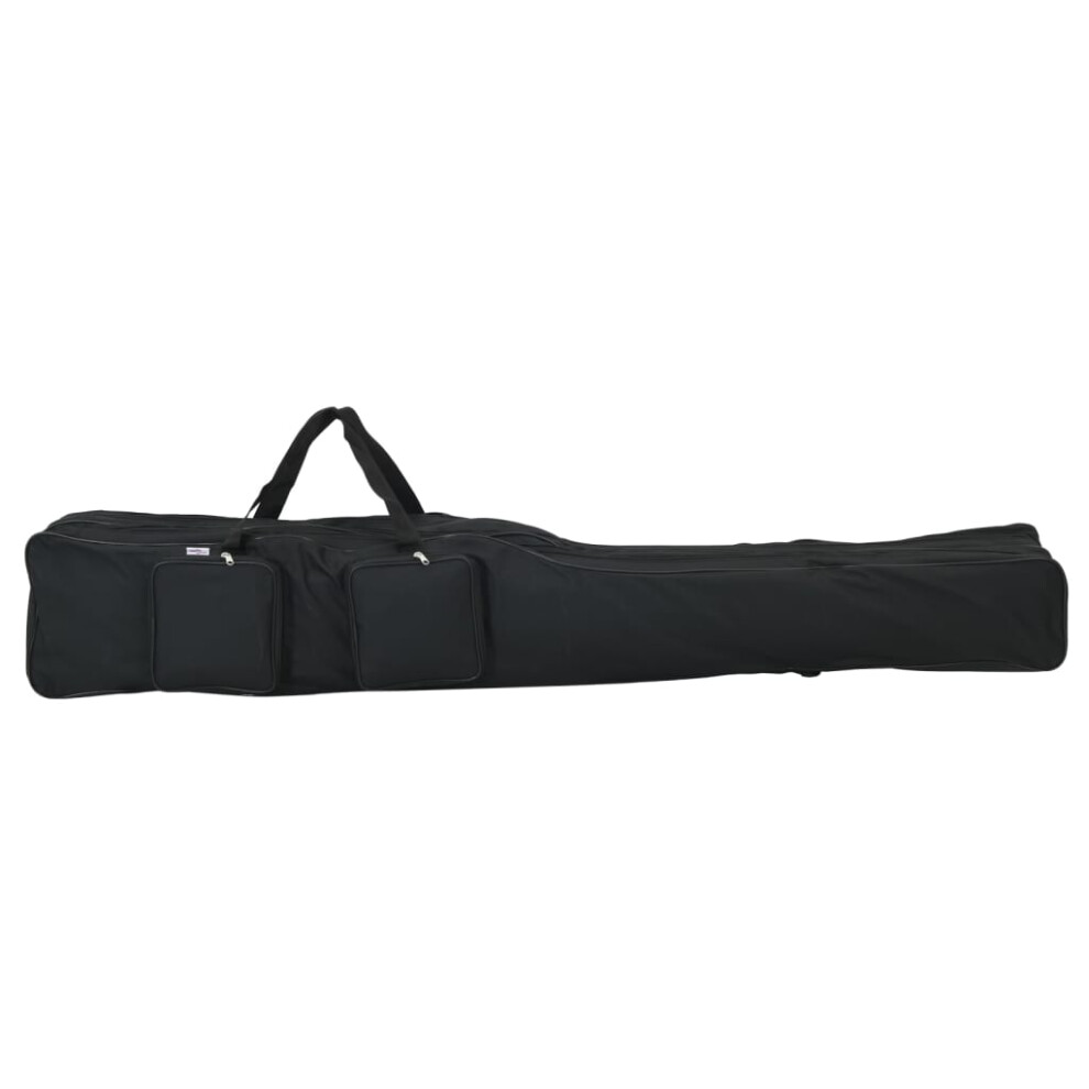 vidaXL Fishing Rod Bag Folding Fishing Rod Reel Bag Black 150 cm Oxford Fabric