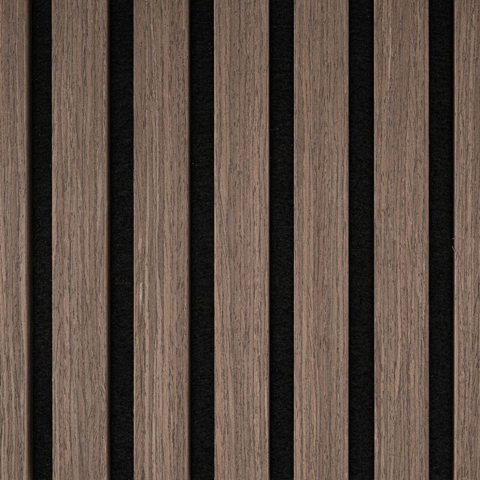 WallArt Aku Acoustic Wall Panels Slat Sound Absorbing Panel Dark Oak 4 pcs