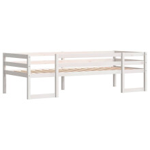 vidaXL Kinderbett Weiß 75x190 cm Massivholz Kiefer