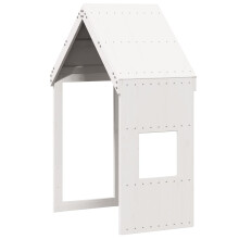 vidaXL Dach für Kinderbett Weiß 55x99x139,5 cm Massivholz Kiefer