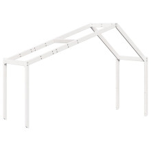 vidaXL Dach für Kinderbett Weiß 203x95,5x142 cm Massivholz Kiefer