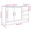 VidaXL vidaXL Sink Cabinet Vanity Unit Storage Cupboard Concrete Grey Engineered Wood 4