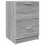 VidaXL vidaXL Sink Cabinet Vanity Unit Storage Cupboard Grey Sonoma Engineered Wood 1