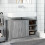 VidaXL vidaXL Sink Cabinet Vanity Unit Storage Cupboard Grey Sonoma Engineered Wood 3