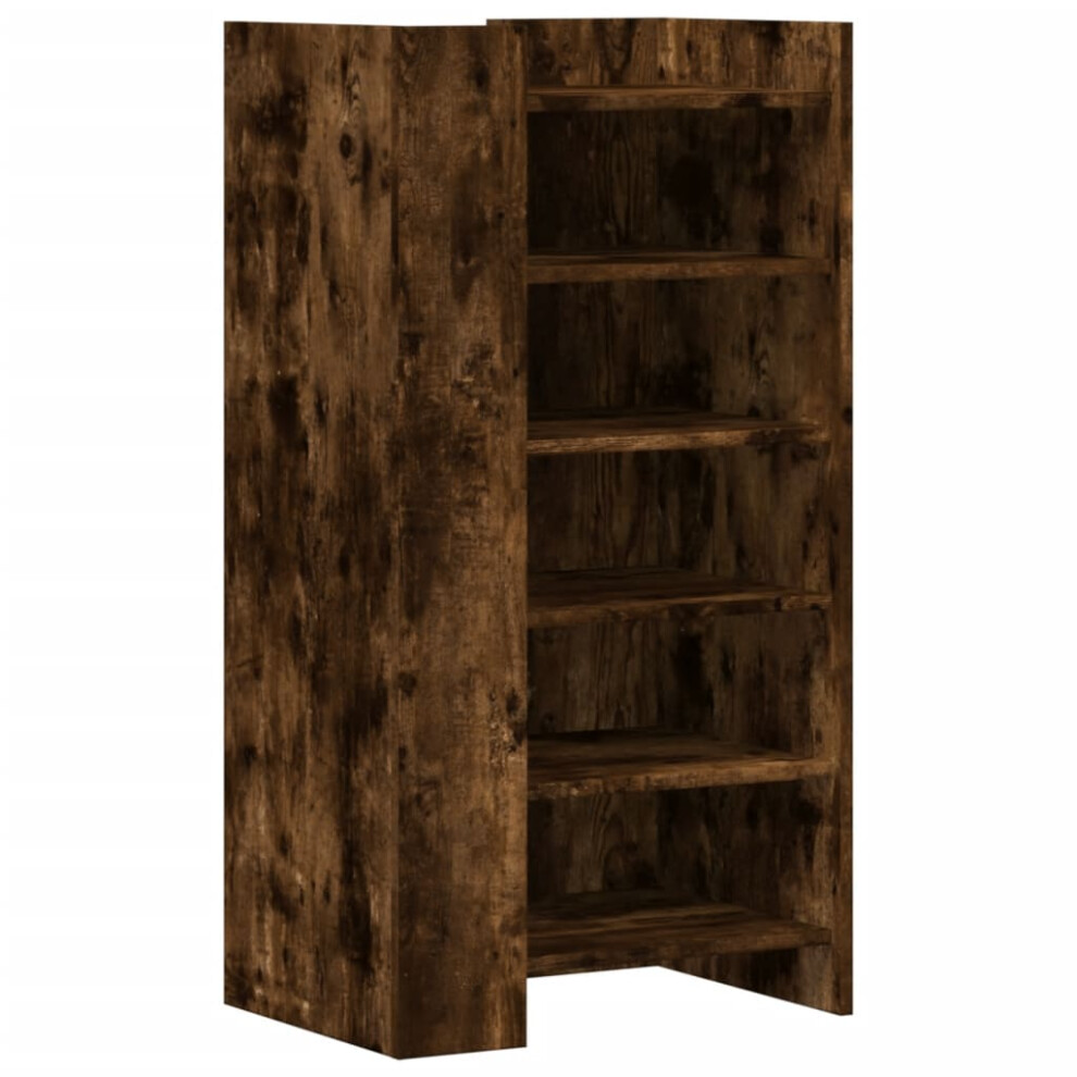 Vidaxl Shoe Cabinet Shoe Storage Cupboard Shoe Rack Smoked Oak Engineered Wood