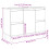 VidaXL vidaXL Sink Cabinet Vanity Unit Storage Cupboard Sonoma Oak Engineered Wood 11