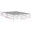 VidaXL vidaXL Bed Frame Bedstead Bed Base White 150x200 cm King Size Solid Wood Pine 9
