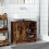 VidaXL vidaXL Sink Cabinet Vanity Unit Storage Cupboard Smoked Oak Engineered Wood 3