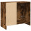 VidaXL vidaXL Sink Cabinet Vanity Unit Storage Cupboard Smoked Oak Engineered Wood 7