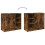 VidaXL vidaXL Sink Cabinet Vanity Unit Storage Cupboard Smoked Oak Engineered Wood 8