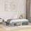 VidaXL vidaXL Bed Frame Bed Base Bedstead Grey Sonoma 160x200 cm Engineered Wood 3