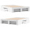 VidaXL vidaXL Bed Frame Bed Base Mattress Foundation White 135x190 cm Engineered Wood 8