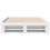 VidaXL vidaXL Bed Frame Bed Base Mattress Foundation White 135x190 cm Engineered Wood 5