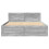 VidaXL vidaXL Bed Frame with Headboard Bed Grey Sonoma Small Double Engineered Wood 5